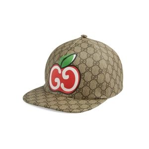 Gucci GG Supreme Limited Ed 2020 Apple Baseball Hat Cap NWOT
